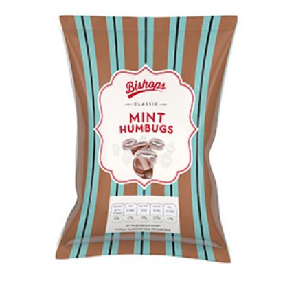 Picture of Bags Bishops Mint Humbugs 150g x30